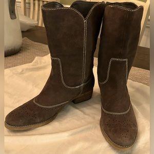 American Eagle Outfitters Suede Cowboy Boots